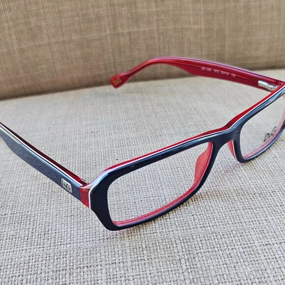 D&G Dolce & Gabbana Women Eyeglasses Blue/Red Tone D&G1225 52[]16 New - Picture 3 of 12
